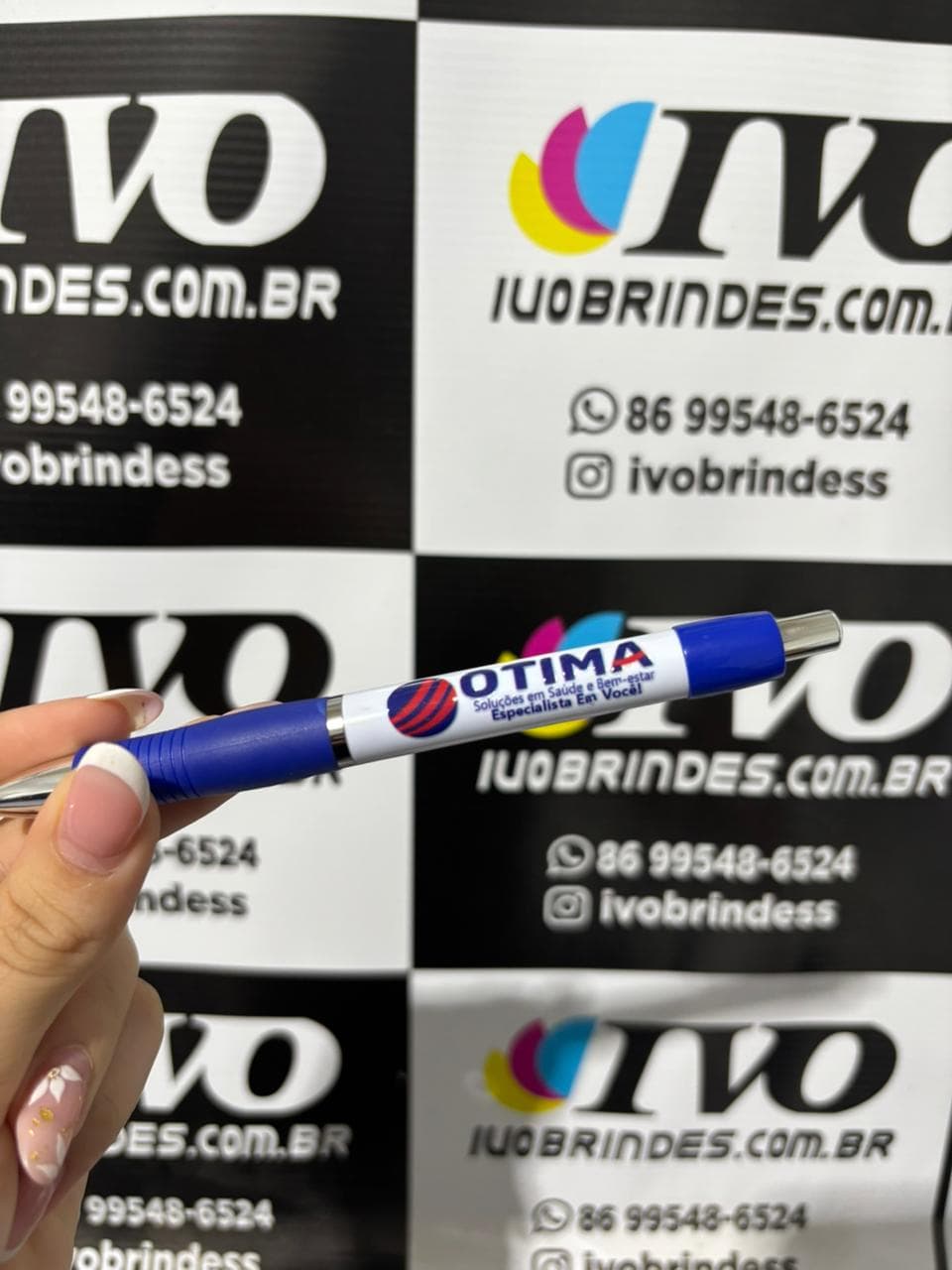 Caneta Borrachinha Personalizada.