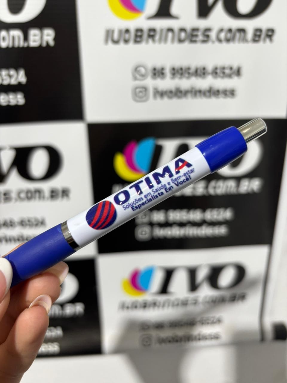 Caneta Borrachinha Personalizada.