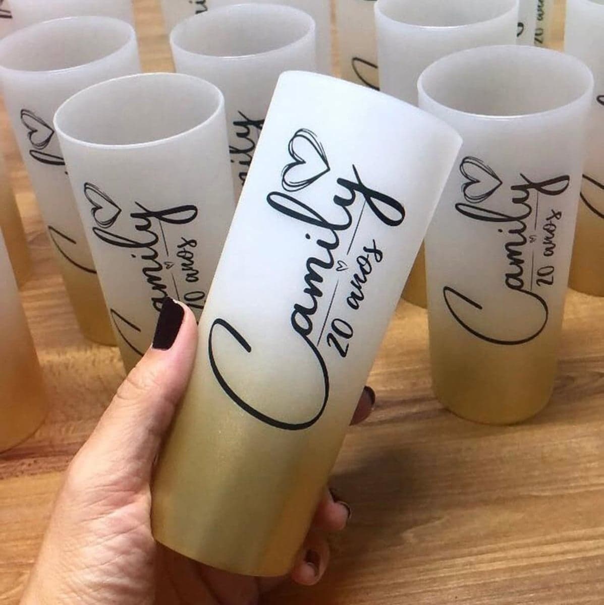 Copos Long Drinks Jateados